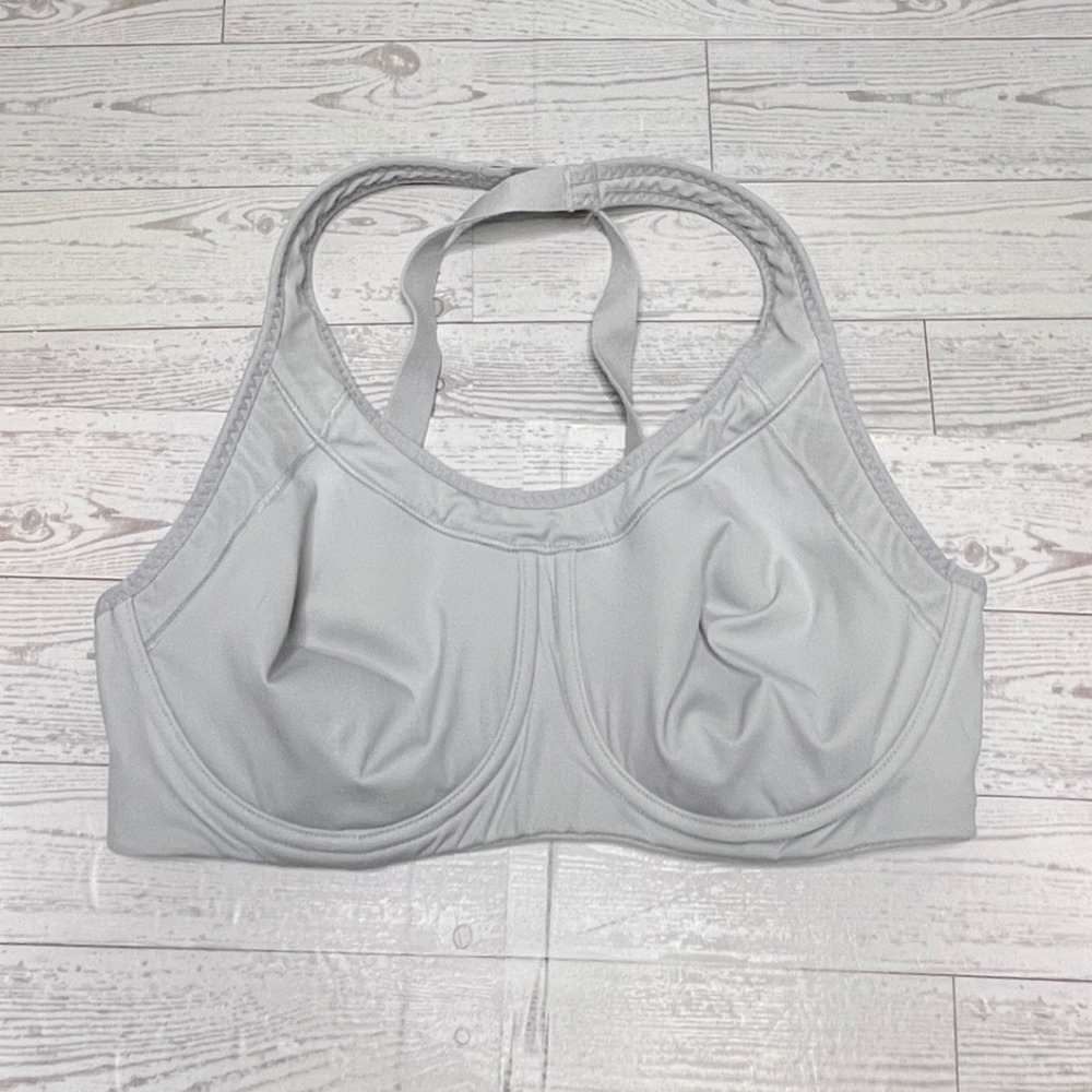 Athleta Advance Underwire Sports Bra Grey High Impact 34C 659028-04